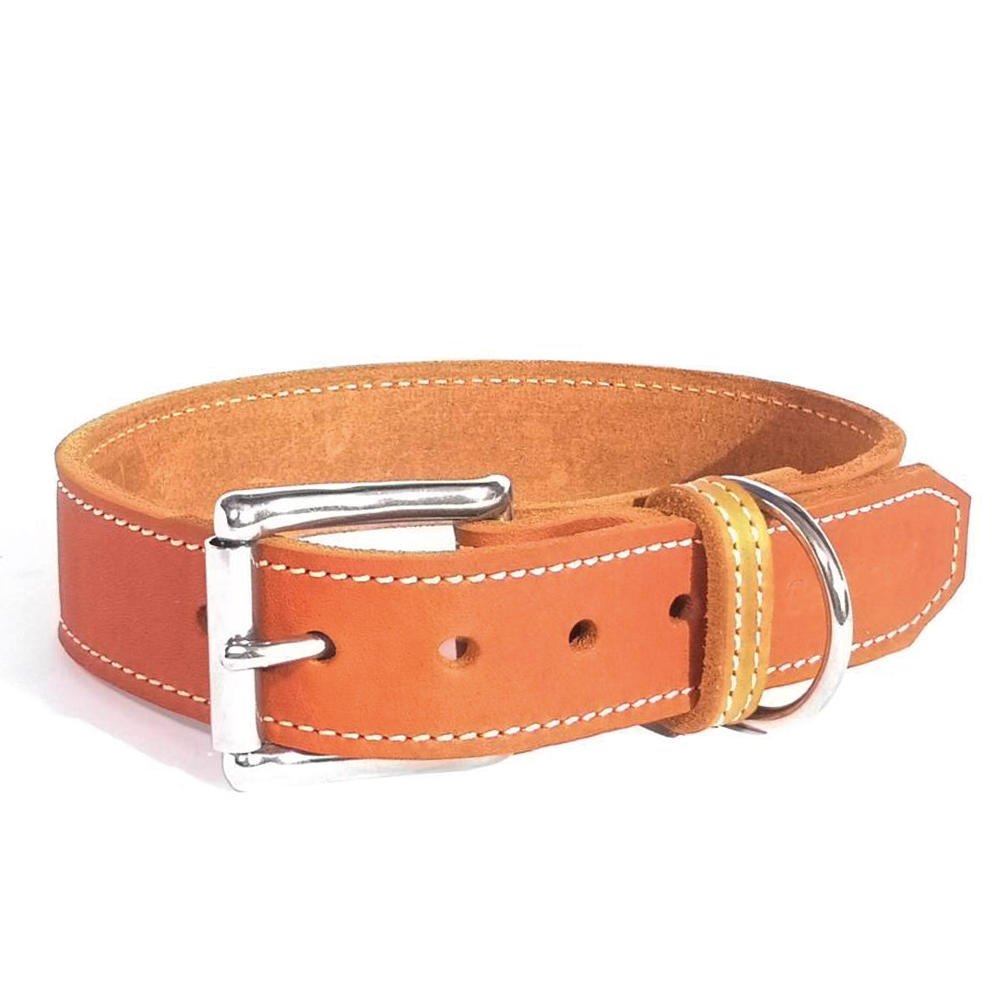 Bolleband Halsband Classic 30 mm, cognac, S