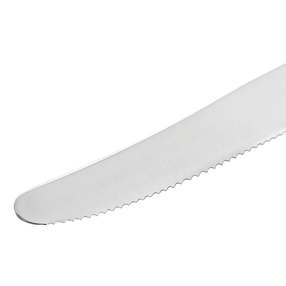 Brotzeitbesteck »Ebenholz«, Buckels mit Wellenschliff