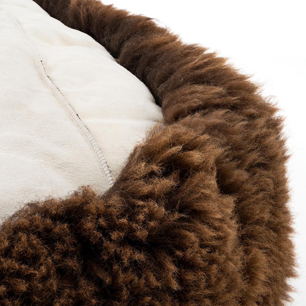 Schaffell-Hundebett »Donut«, marone