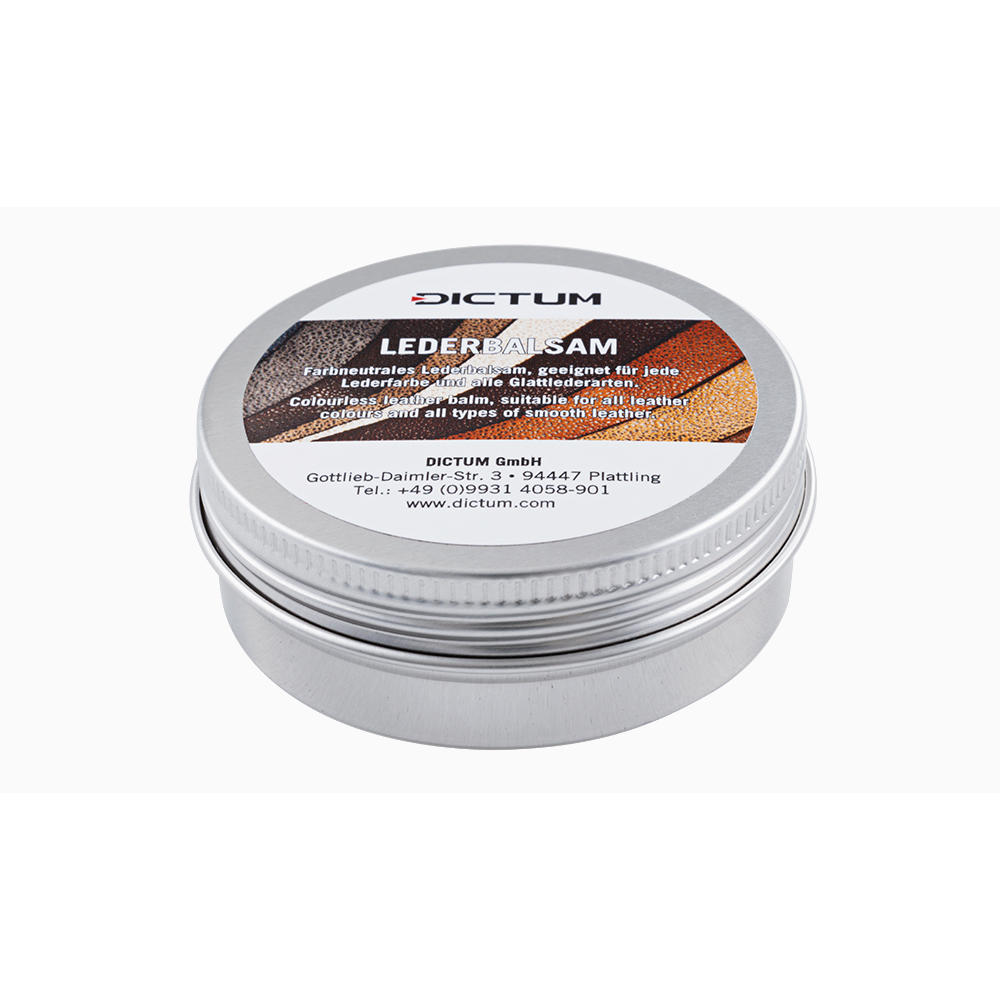 Baume de soin DICTUM® pour toutes les couleurs de cuir, 50 g
