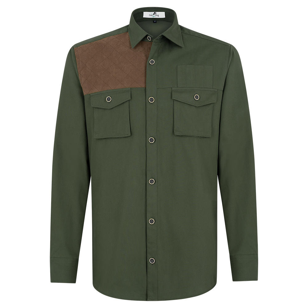 Herren Safari-Hemd Baumwoll-Twill