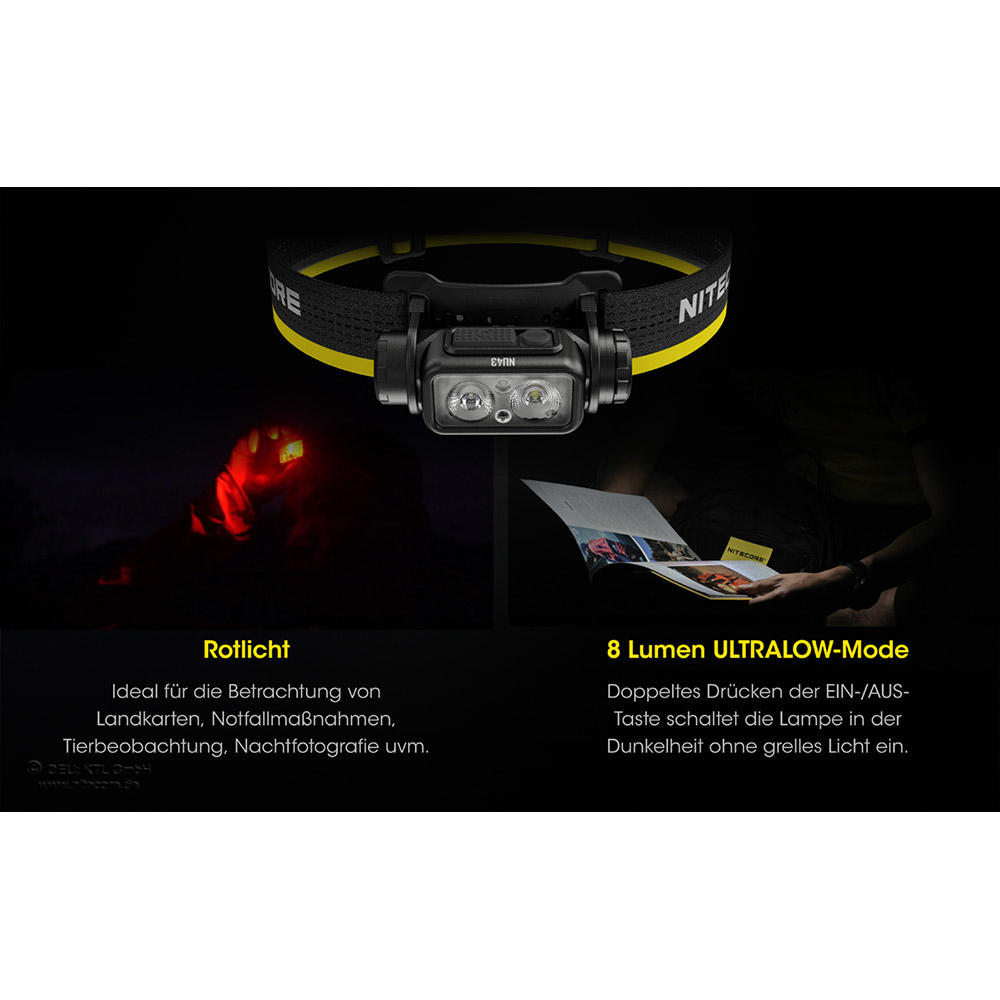 Nitecore® NU43 Stirnlampe, 1400 lm