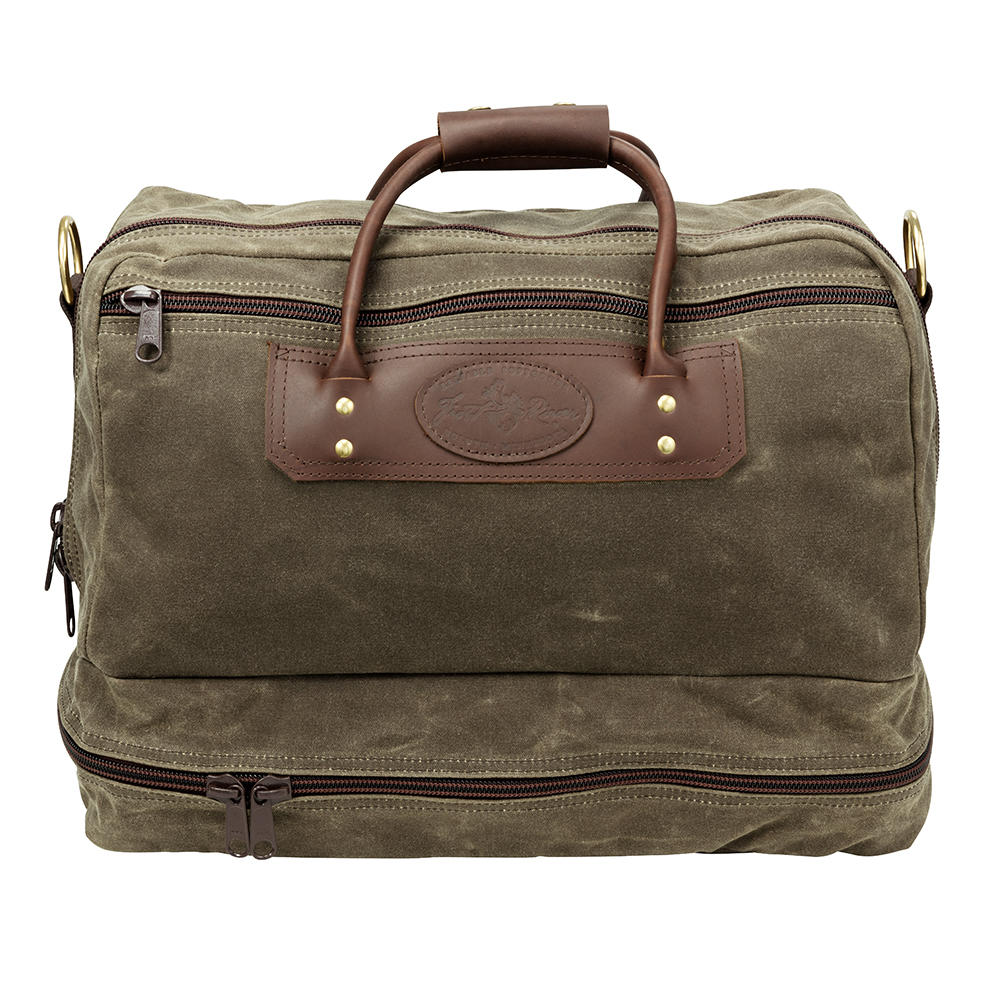 Frost River Waxed Canvas Weekender, mit Schuhfach, dark olive