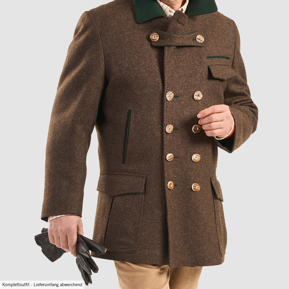 Herren Loden-Jagdcaban, dunkelbraun