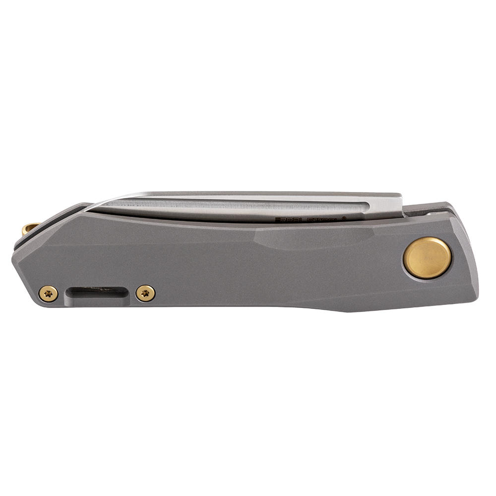 Real Steel® Solis Klappmesser, Titan, grau/gold