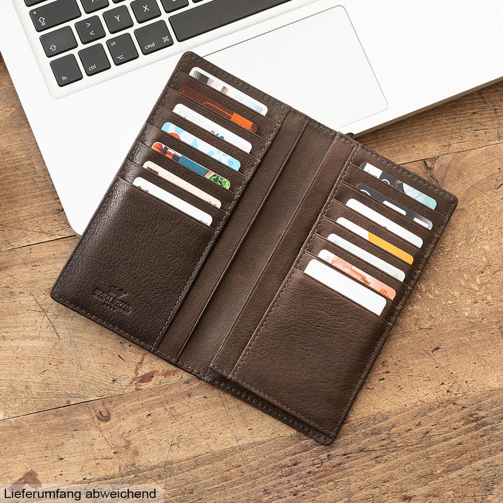 Braun Büffel YAK Wallet 14CS, Dark Brown