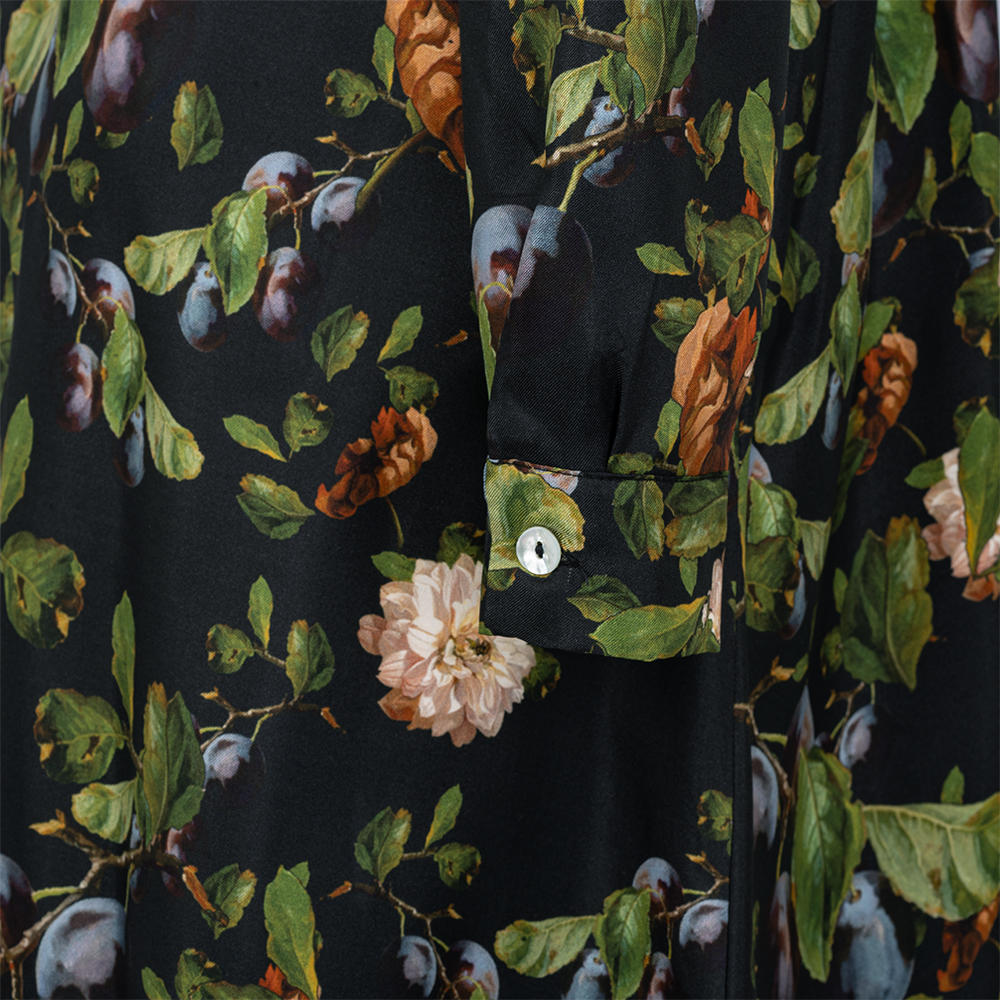 Seidenkleid Allover Print