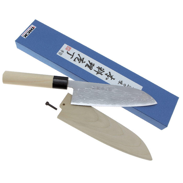 Hayashi Hocho, avec étui en bois, Santoku (couteau polyvalent)