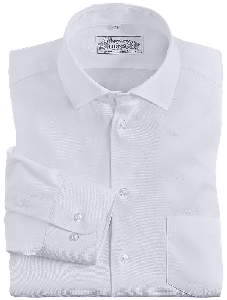 Herrenhemd Twill, weiß