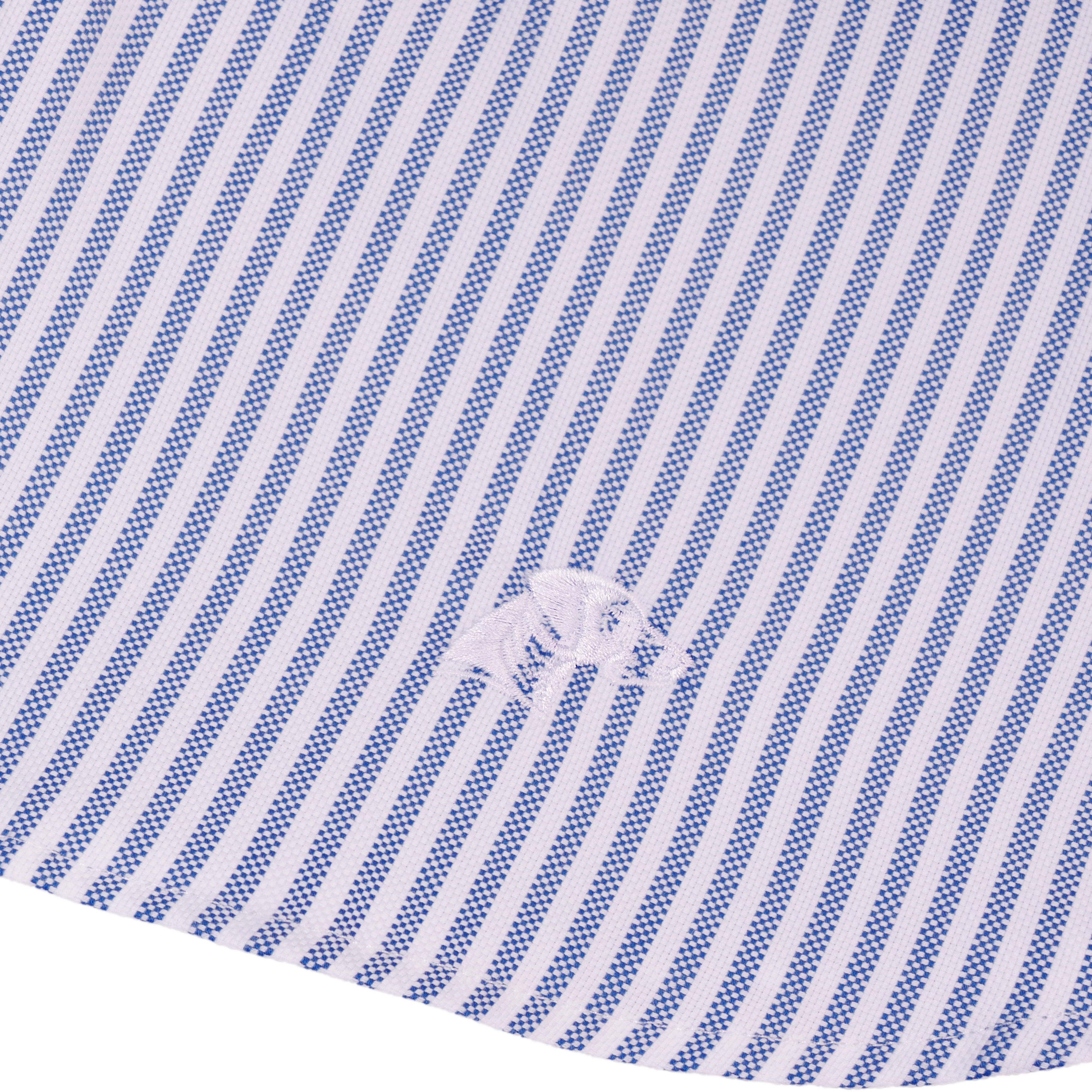 Damenbluse »Chloe«, Oxford, blau/weiß
