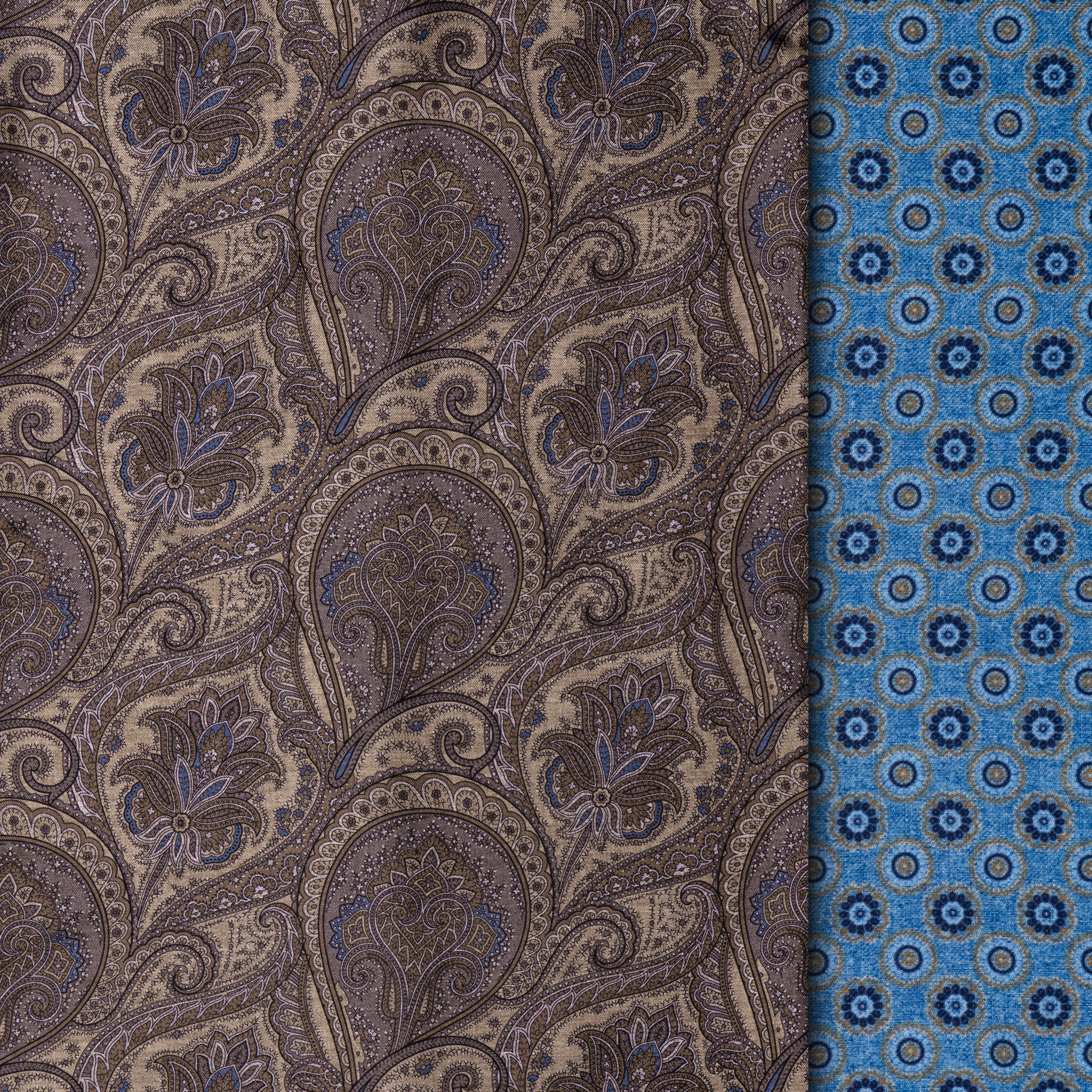 beige/hellblau