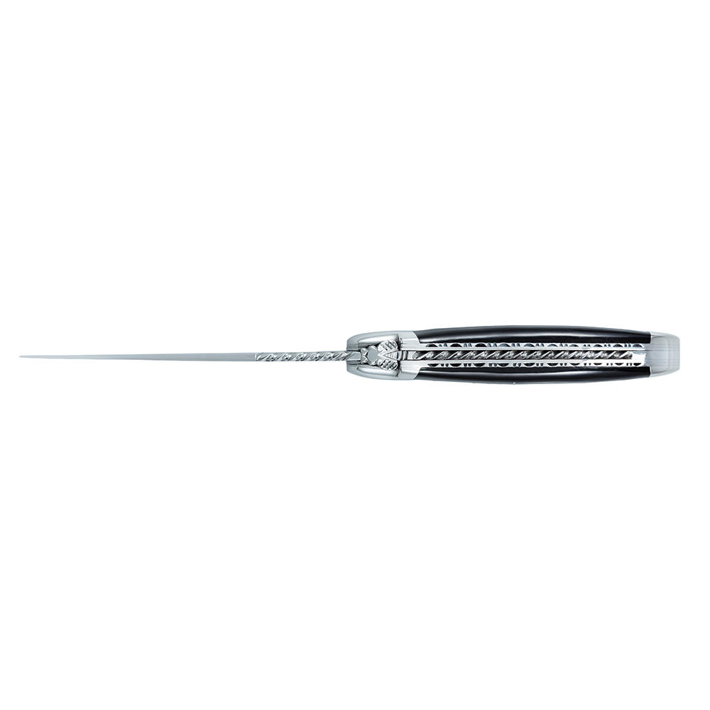 Laguiole Klappmesser mit Doppelplatine, Büffelhorn
