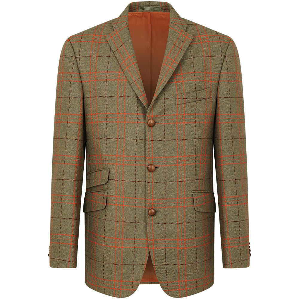 Herren Tweed-Sakko, Lovat, kariert