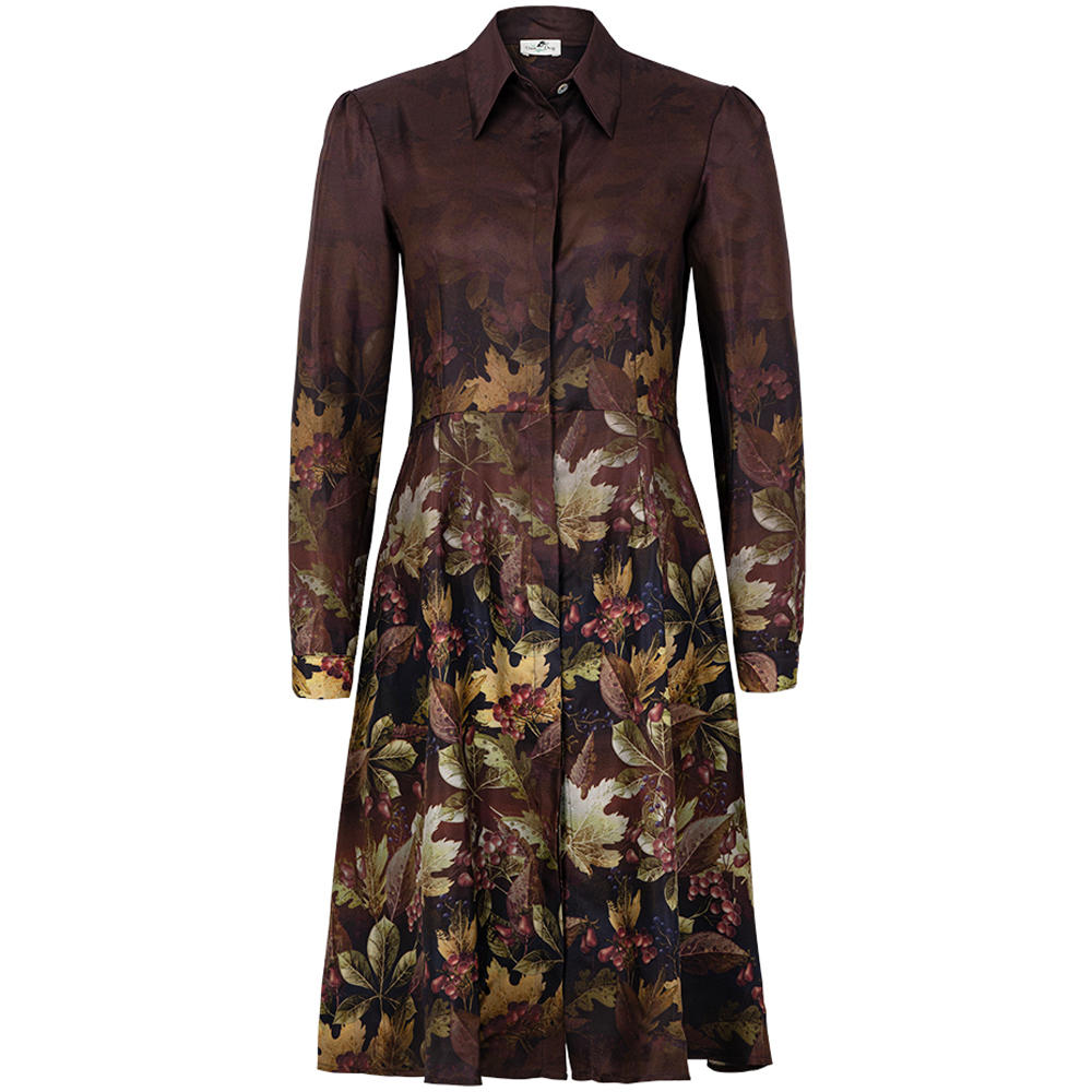 Allover Print Silk Dress