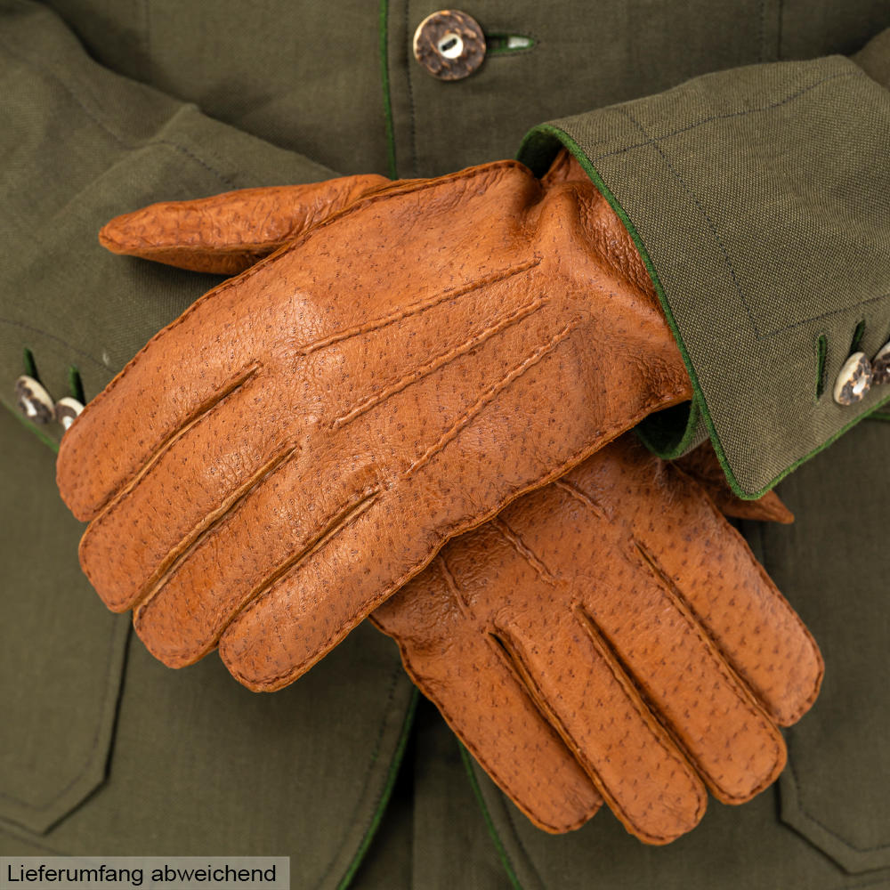 Herren Handschuhe PAULO, Peccaryleder mit Rehnappa gefüttert