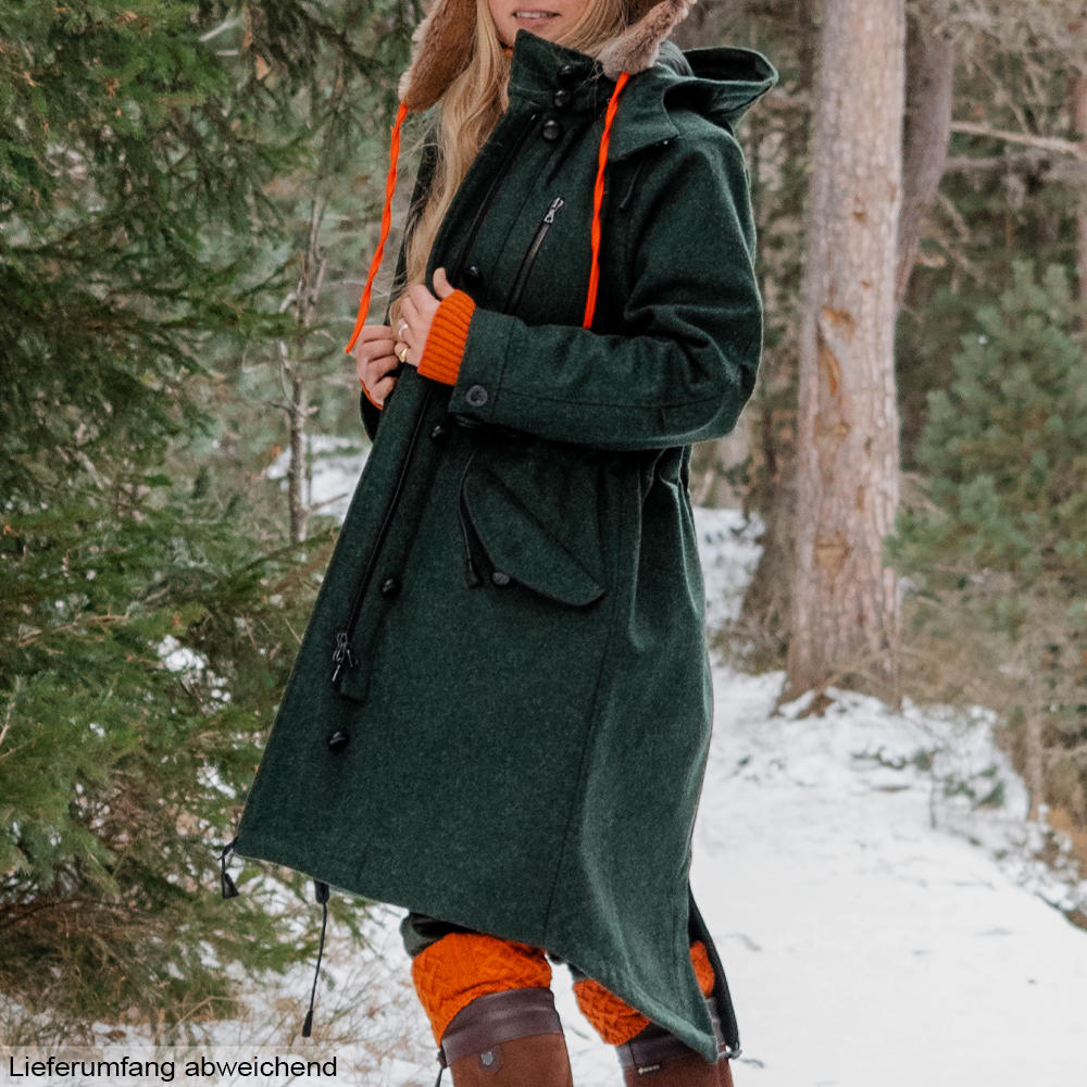 Damen Lodenparka, grün