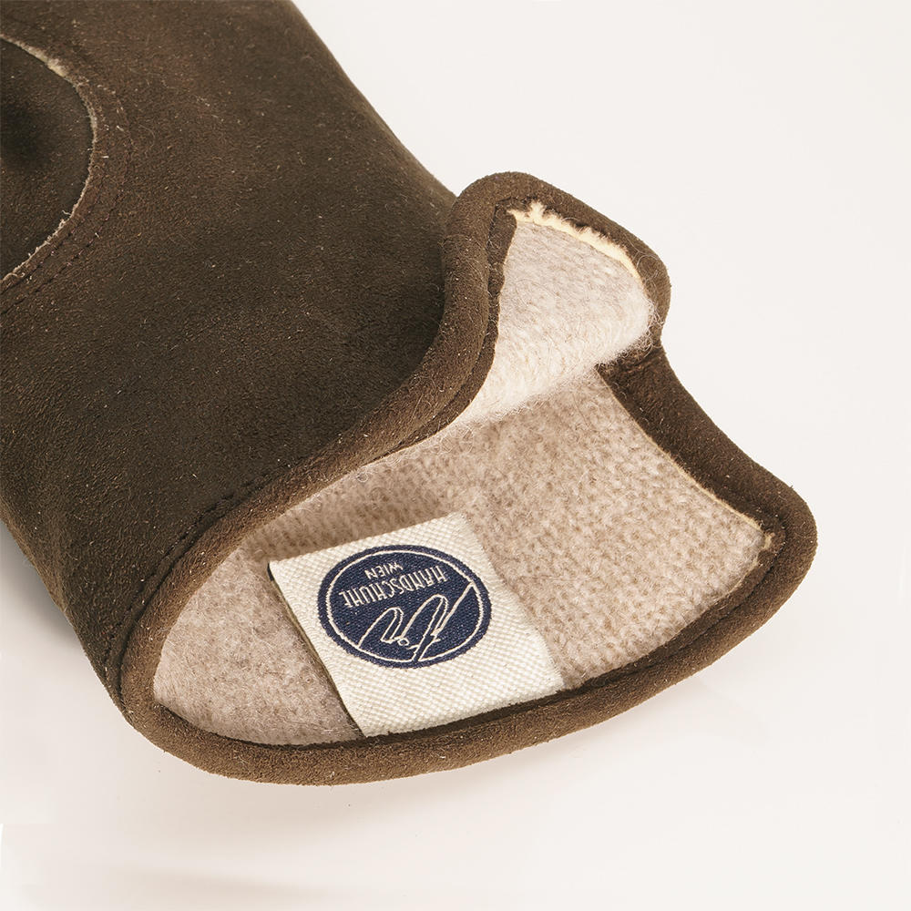 Gants pour femme RIED, velours de chèvre, doublure en cachemire