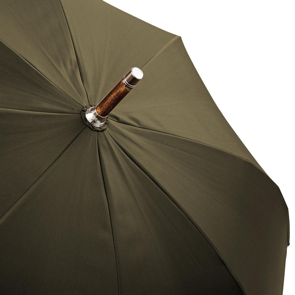 Francesco Maglia Regenschirm »Pic Nic«, mit Kastanienwurzel-Griff, olive