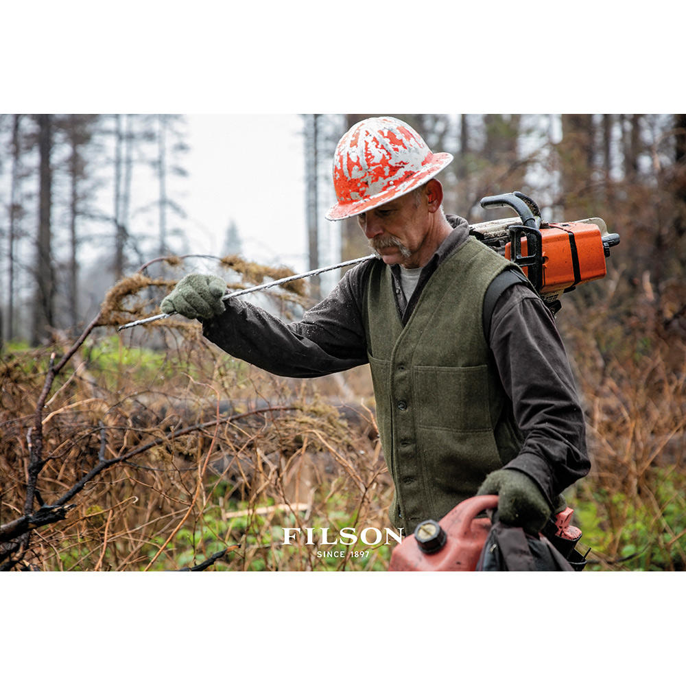 Filson Mackinaw Wool Vest, Forest Green