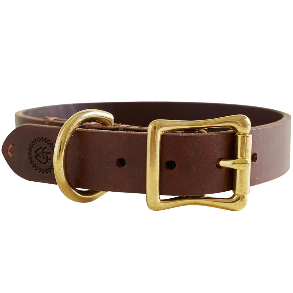 Helen Wells Hundehalsband »Classic«, chestnut, L+ 