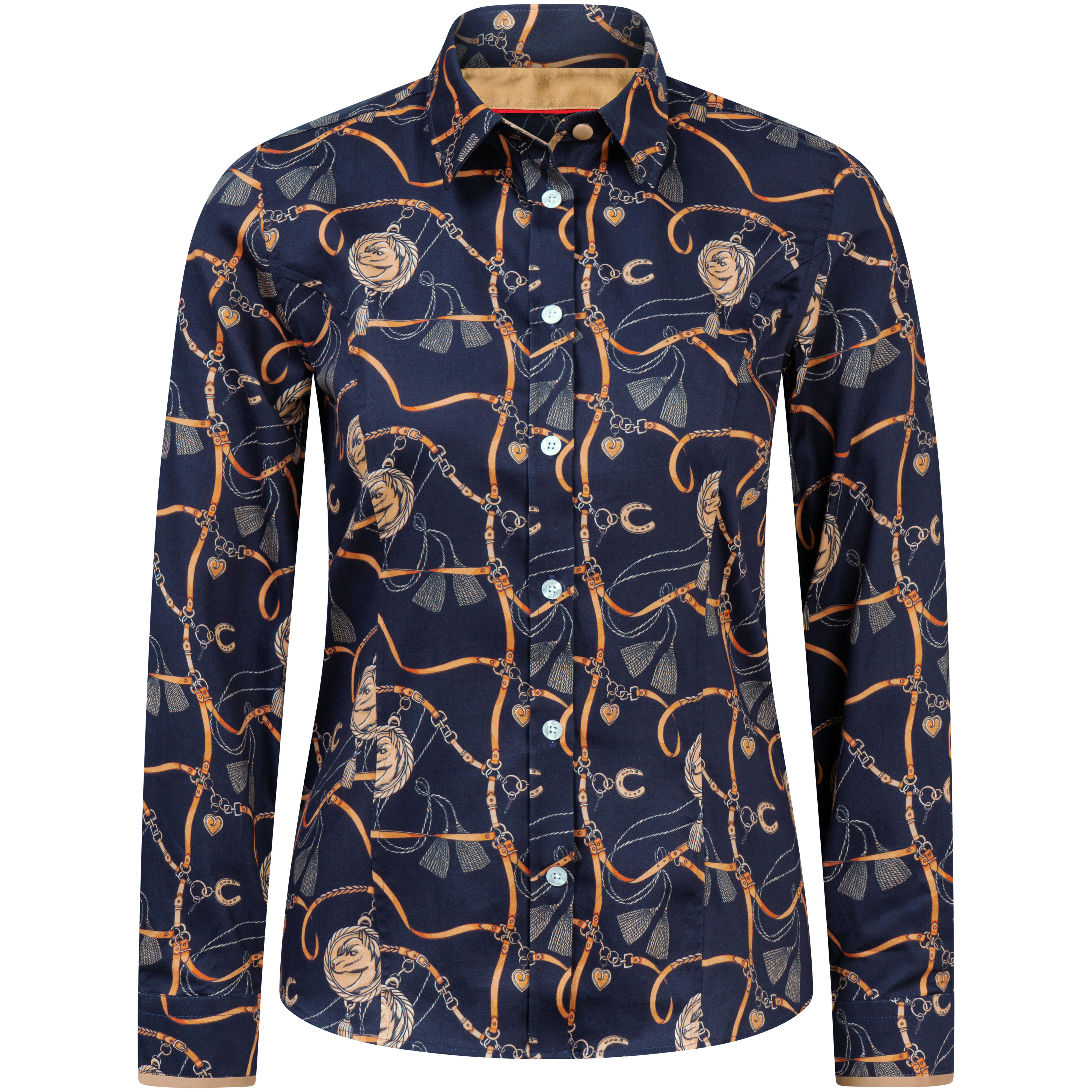 Hartwell Damen Bluse Layla, dunkelblau, Equestrian