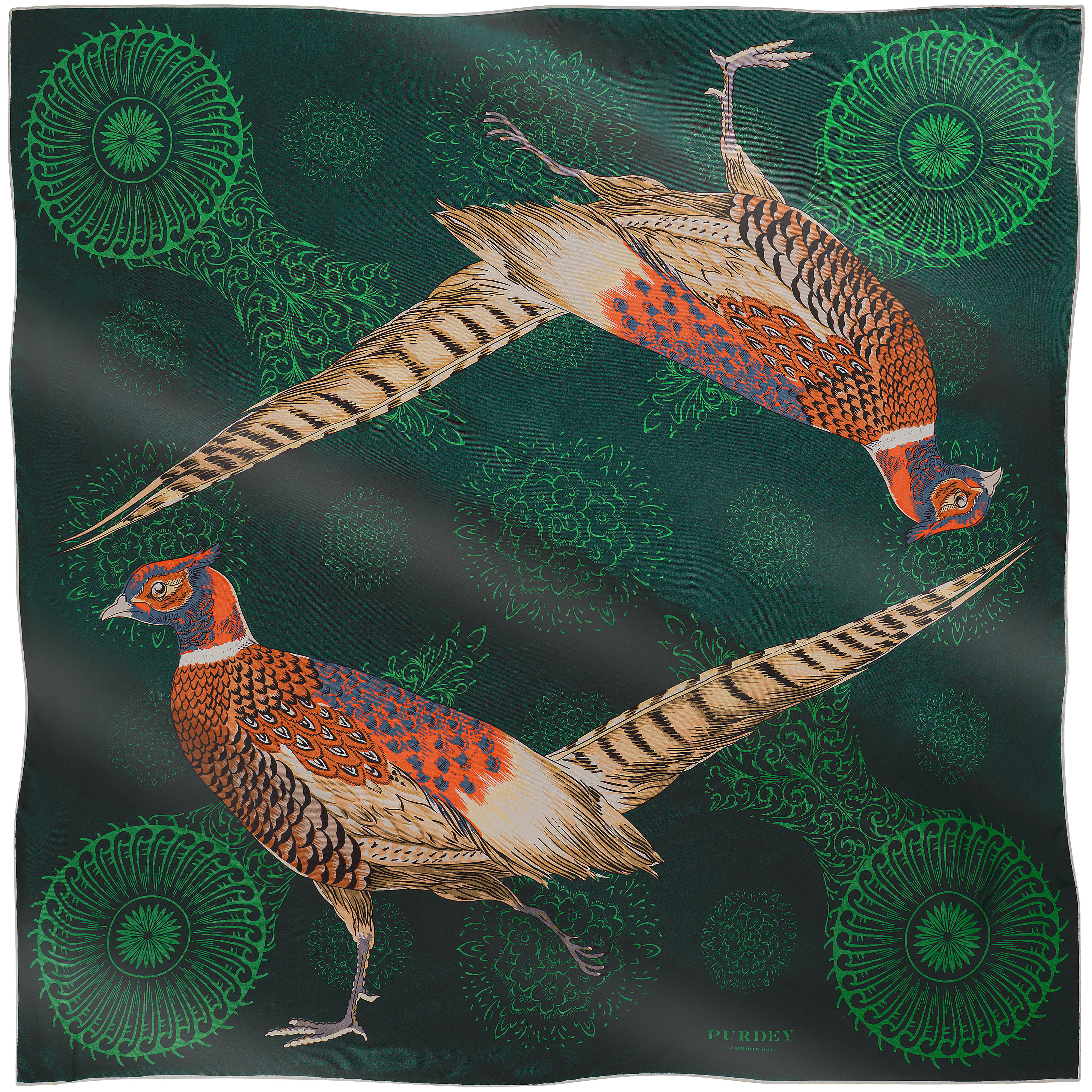 Purdey Seiden-Tuch Fasan, madder green