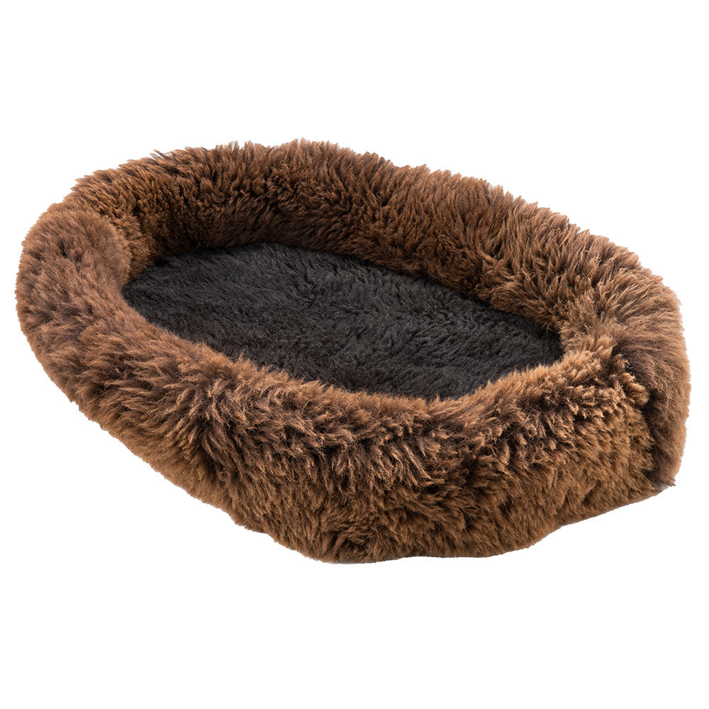 Schaffell-Hundebett »Donut«, marone