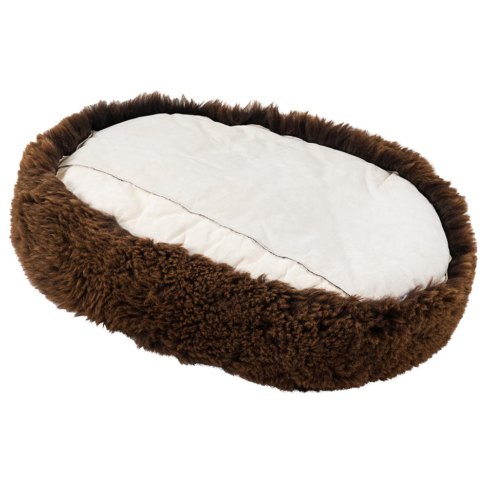 Schaffell-Hundebett »Donut«, marone