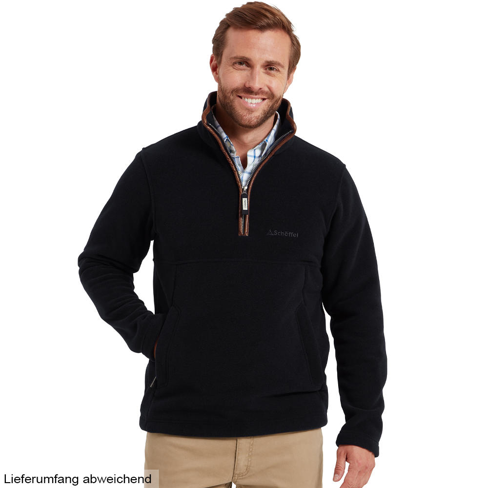 Pull Troyer en polaire Schöffel » Berkeley «, vert olive foncé