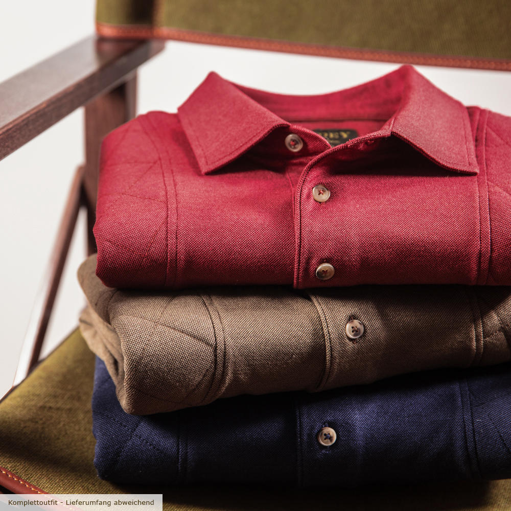 Purdey Herren Poloshirt mit Schulterpolsterung