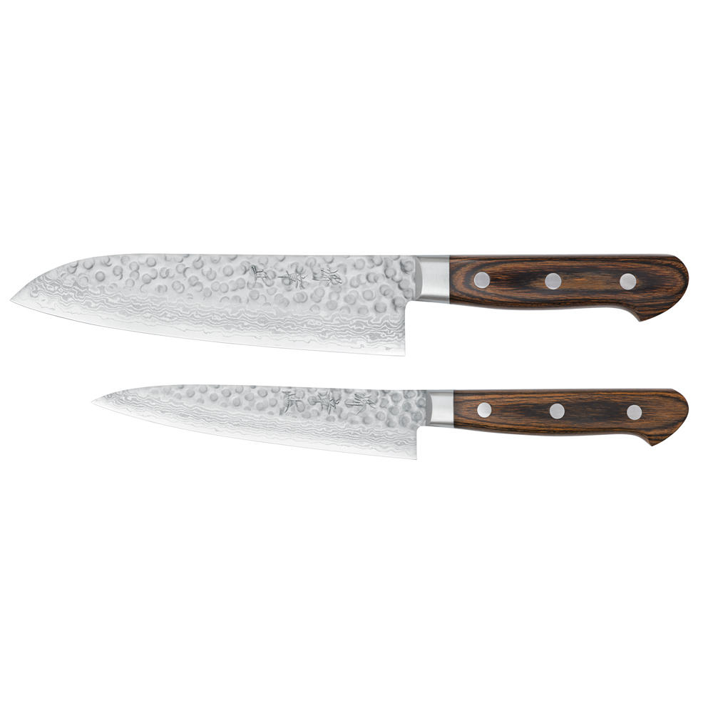 Sakai Hocho, Griff braun, Satz, 2-teilig