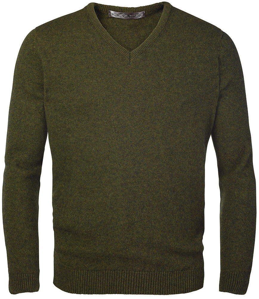 Herren V-Pullover Merino-Possum
