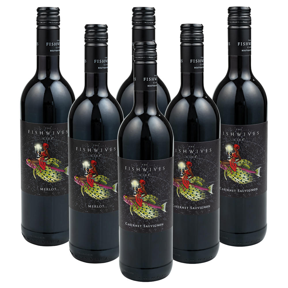 Set de dégustation vin rouge » The Fishwives Club «, 6 x 750 ml