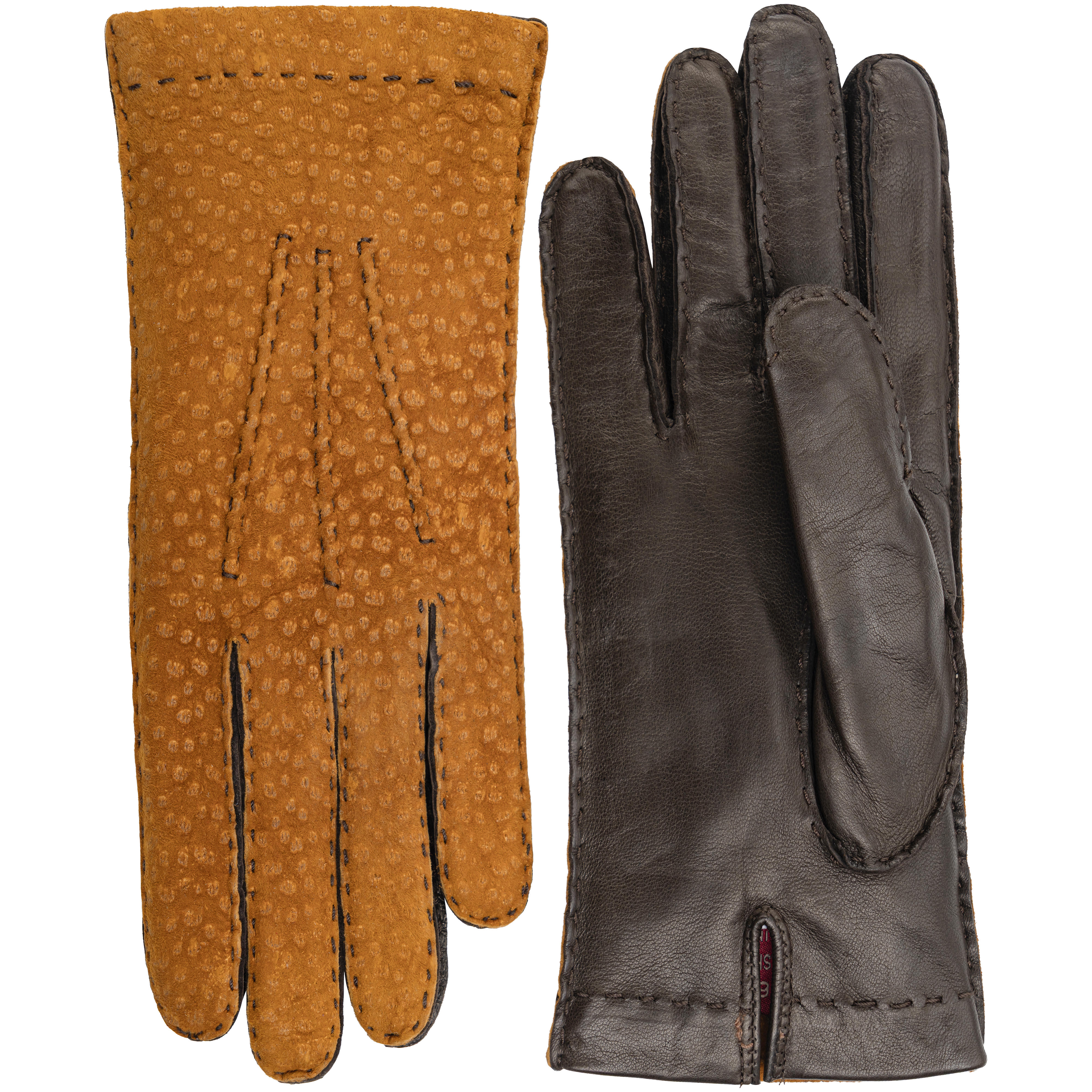 Gants pour femme » Lima «, carpincho et nappa agneau