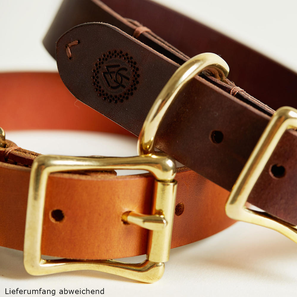 Helen Wells Hundehalsband »Classic«, chestnut, L+ 