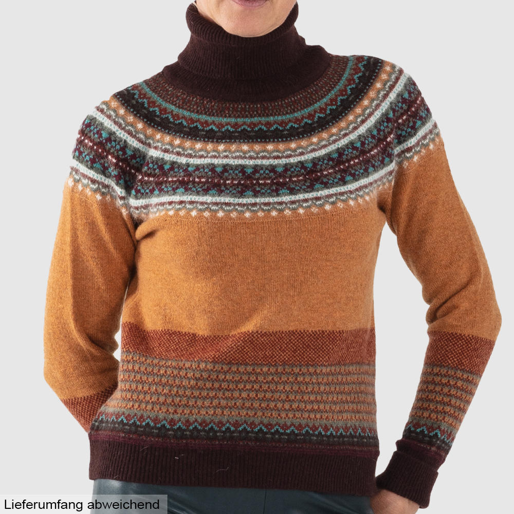 Pull à col roulé pour femme Eribé Fair Isle