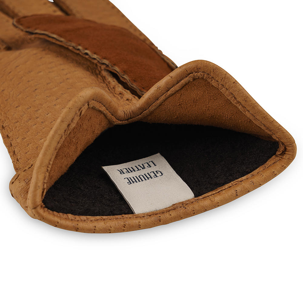 Damen Handschuhe ALIZAR, Peccaryleder mit Lammfell