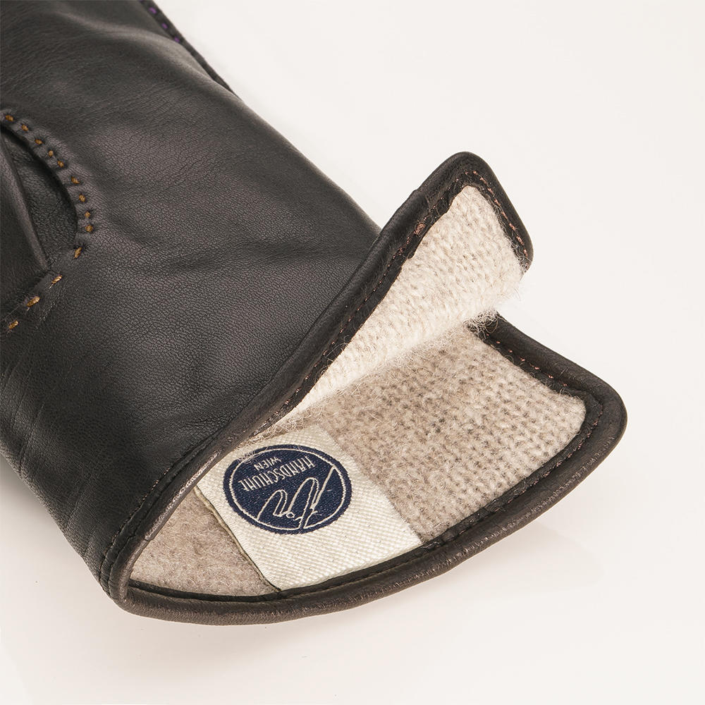 Damen Handschuhe BONDY, Haar-Schaf Nappa, Kaschmirfutter