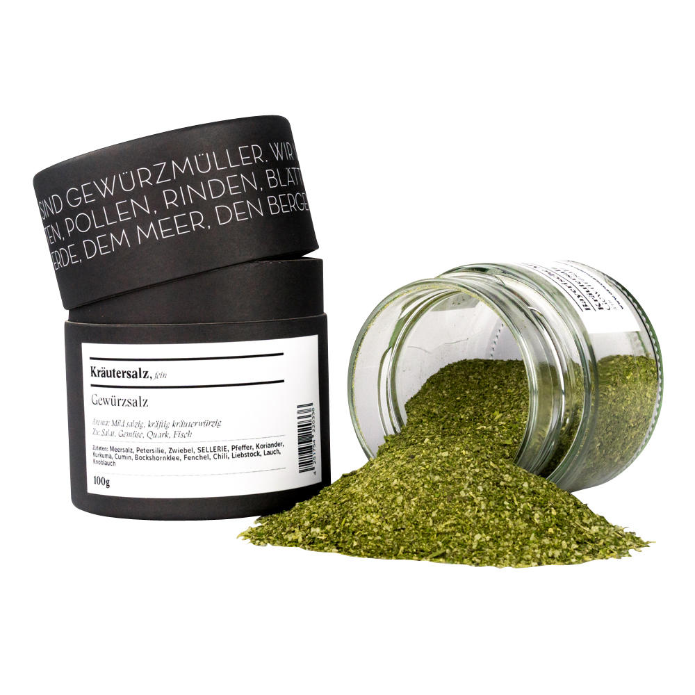 Sel aux herbes, grains fins