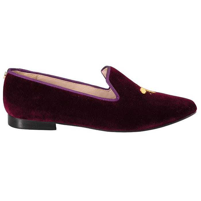 Damen Samt Loafers „Bee“