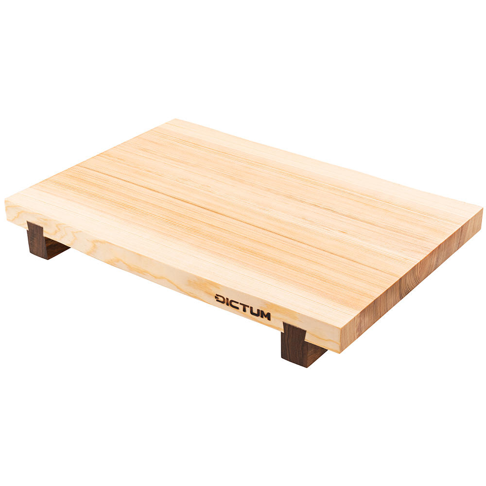 DICTUM® Servier- und Schneidbrett Wavy Edge, Kiefer/Nussbaum