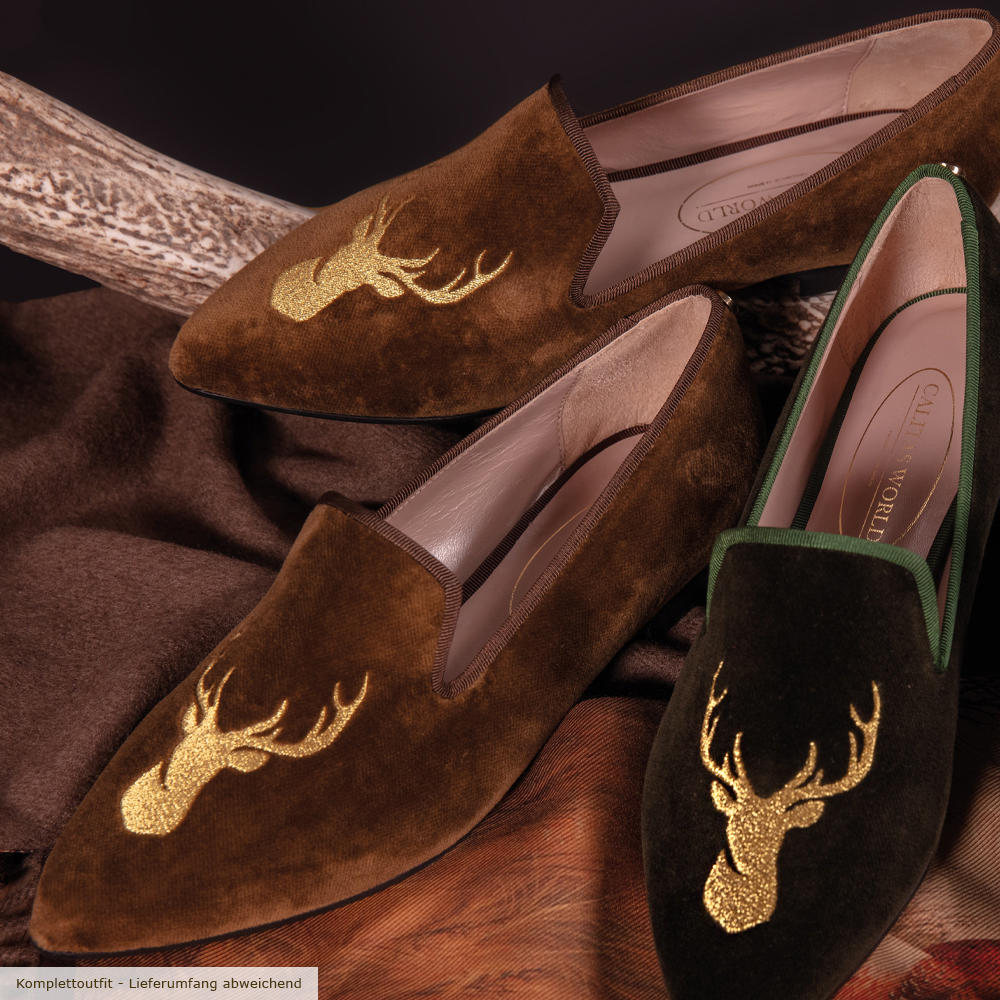 Damen Samt Loafers „Deer“