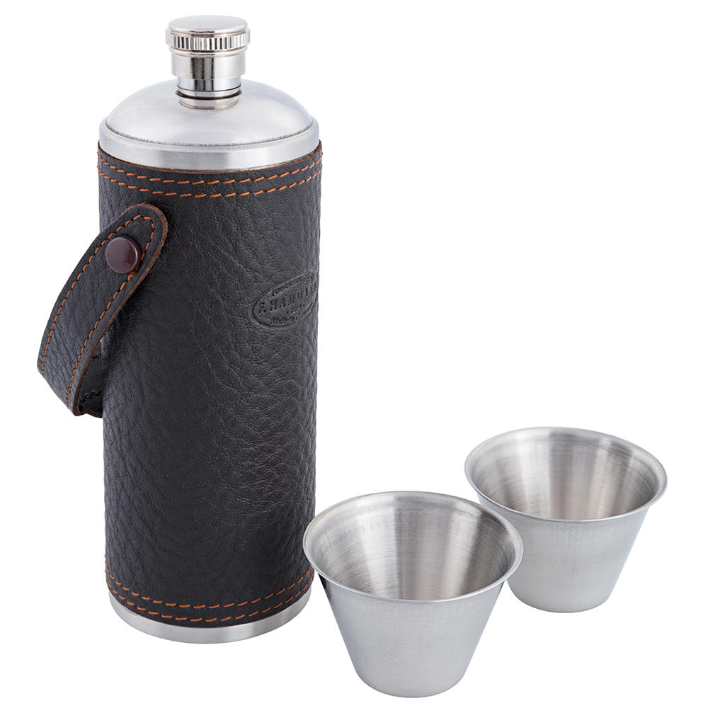 Jagdflasche mit zwei Bechern, 200 ml