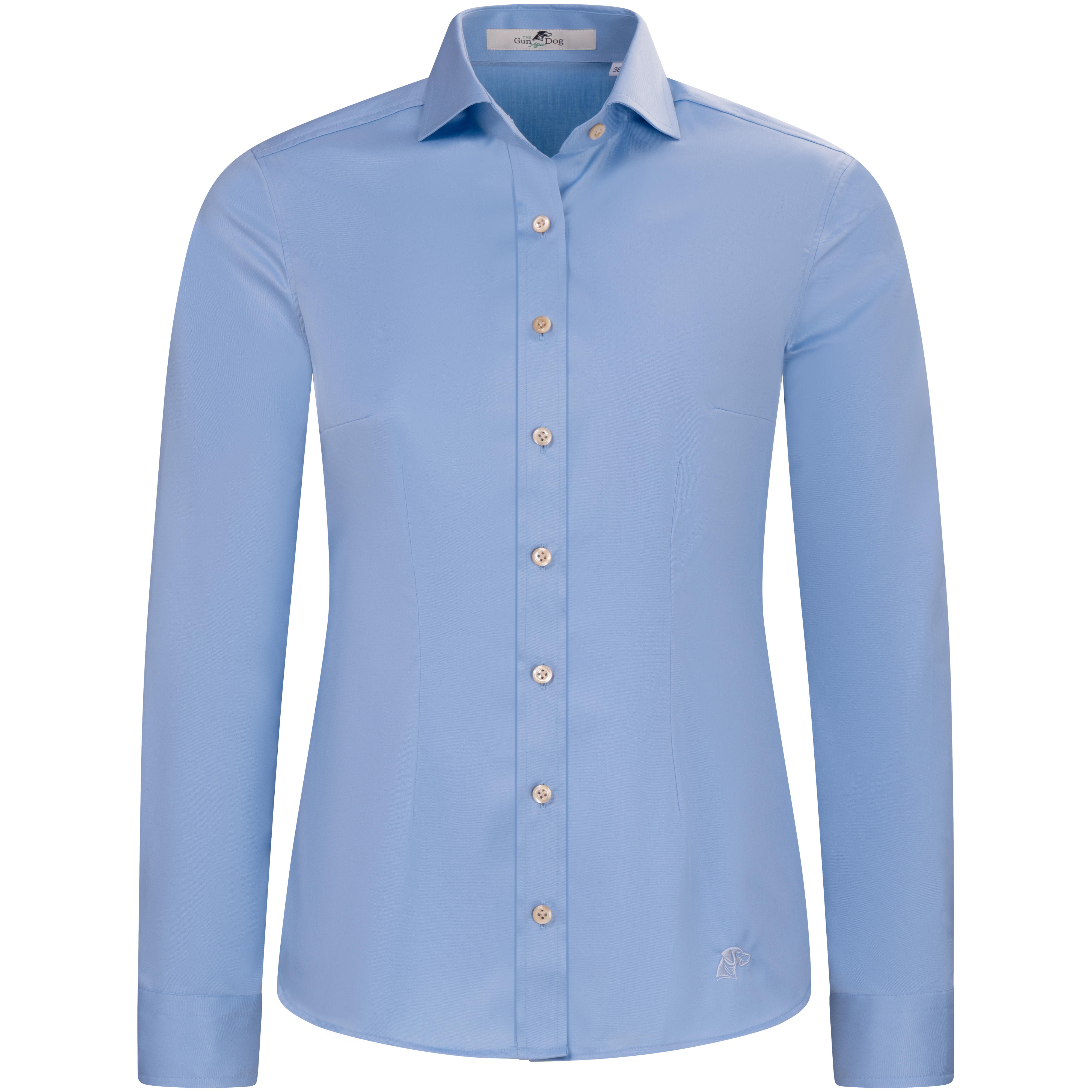 Damenbluse »Amina«, Twill, hellblau