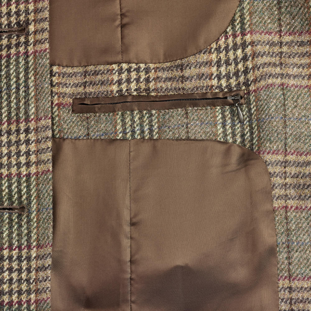 Damen-Tweedmantel Glencheck 