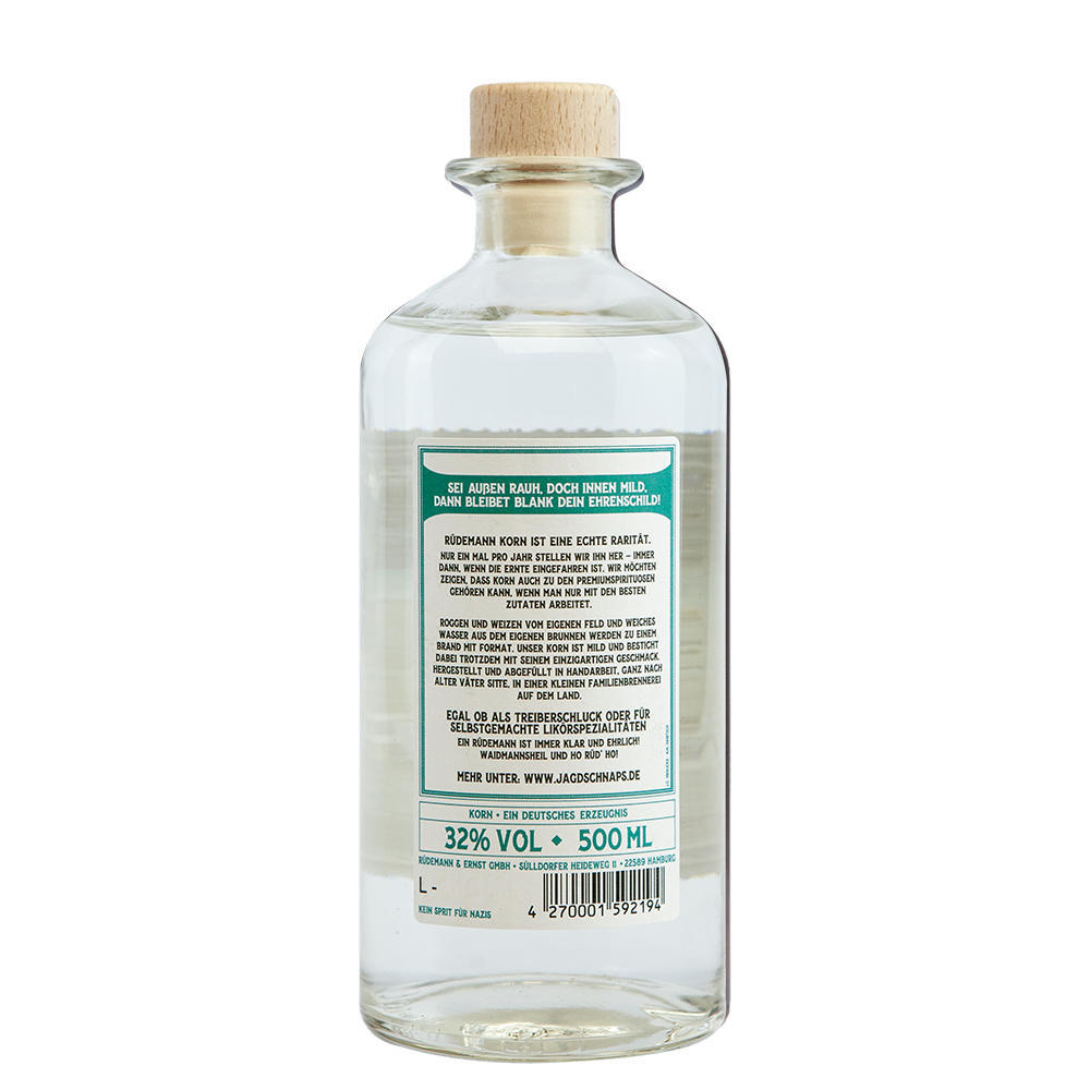 Rüdemann »Korn« Plain Schnapps, ABV 32 %, 500 ml