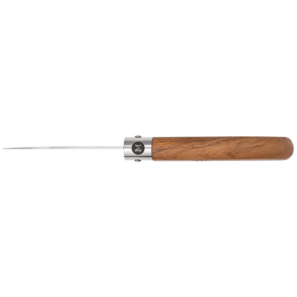 Couteau pliant MAIN » German Line «, lame Drop Point, bois d'olivier