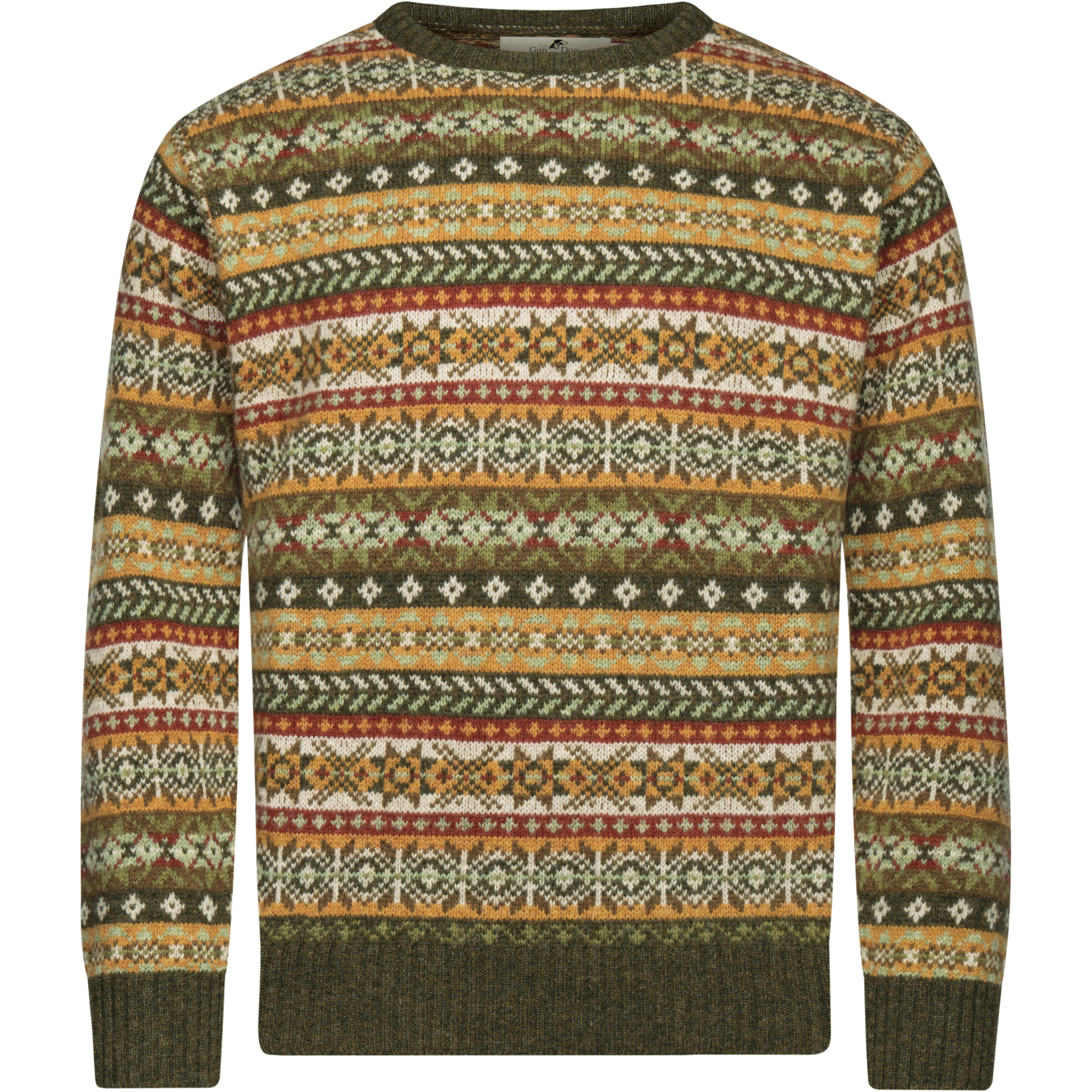 Herren Allover-Fair Isle-Pullover