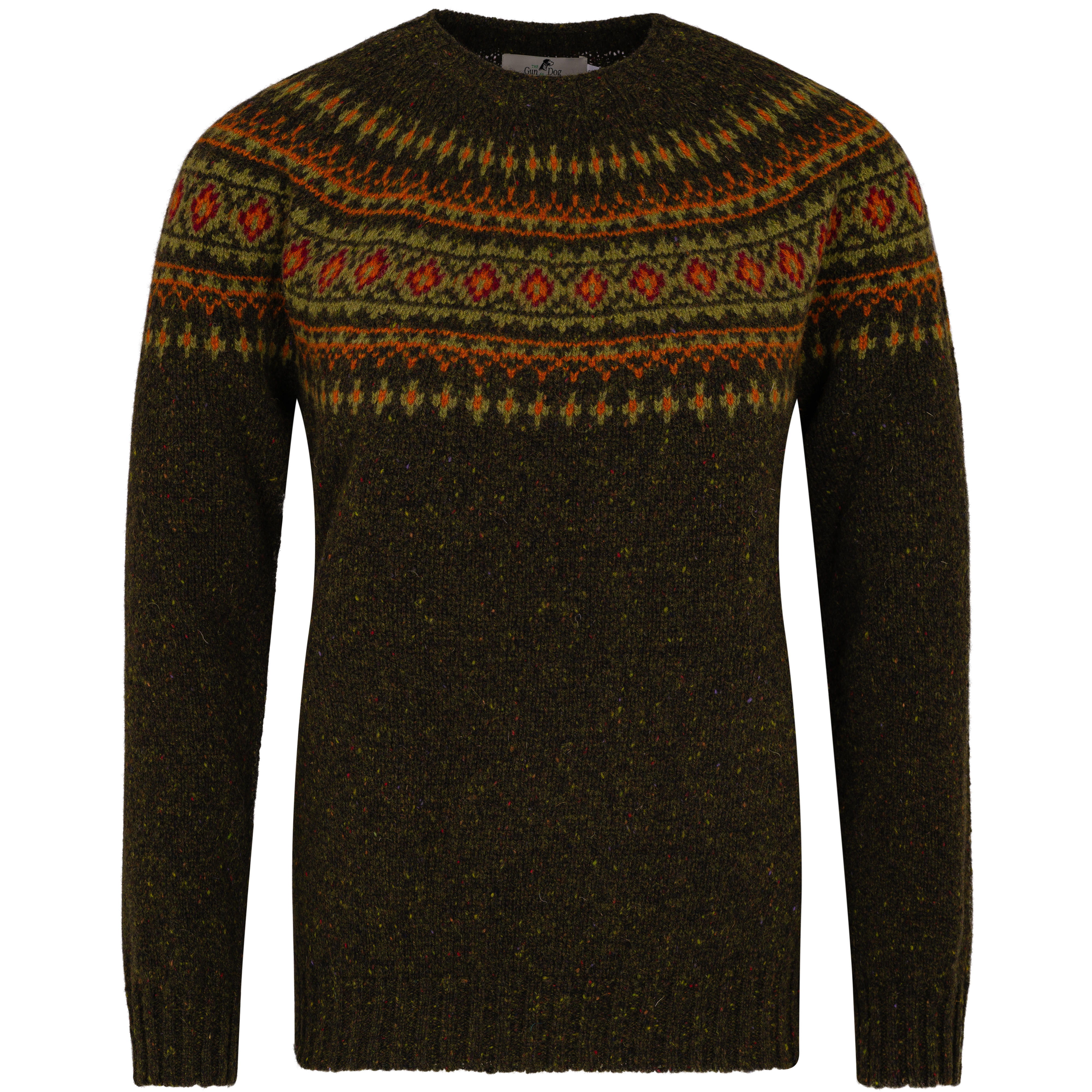 Damen Donegal Pullover Passe