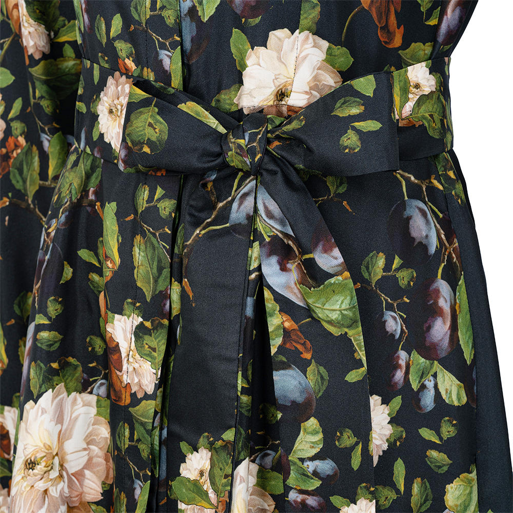 Seidenkleid Allover Print
